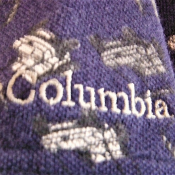 Mens Columbia Golf Cart Print Polo Shirt - Large - Picture 4 of 8